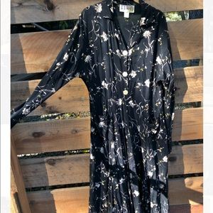 90s floral T. T. Mar maxi dress